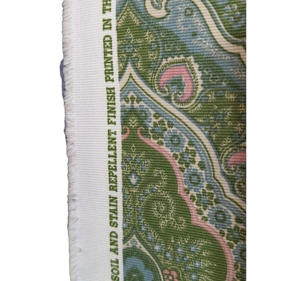 P Kaufman Fabric Drapery Fabric Paisley Drapery Abstract Green 10 Ft 3.3yds - Picture 5 of 6